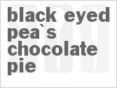 recipe for black-eyed pea's chocolate pie