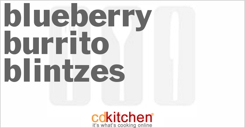 Blueberry Burrito Blintzes - CDKitchen.com