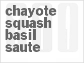recipe for chayote squash basil saute