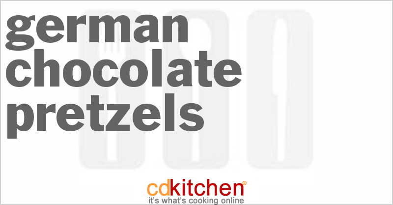 German Chocolate Pretzels - CDKitchen.com