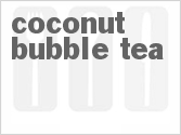 recipe for coconut bubble tea