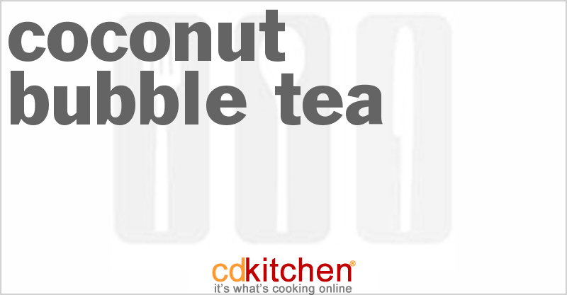 Coconut Bubble Tea - CDKitchen.com