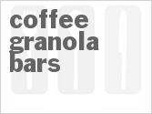 recipe for coffee granola bars