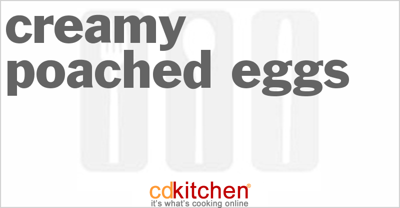 Creamy Poached Eggs Recipe 2593