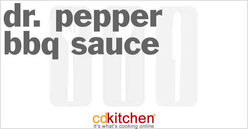 Dr. Pepper Bbq Sauce - CDKitchen.com