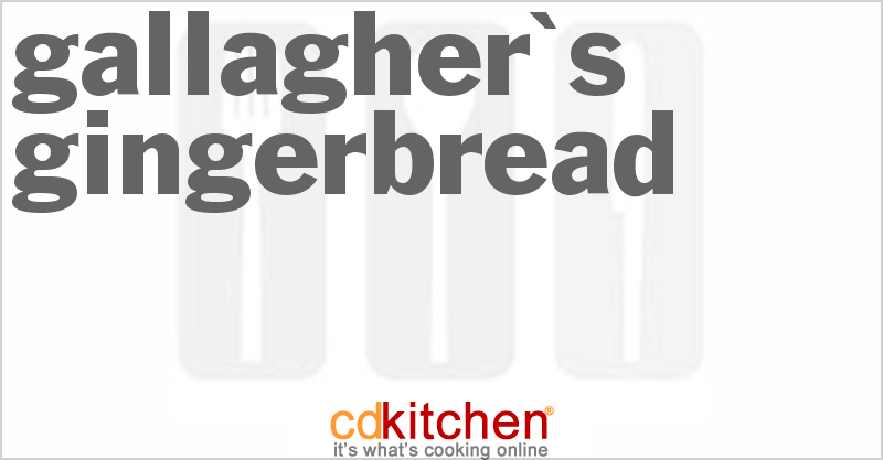 Gallagher's Gingerbread - CDKitchen.com