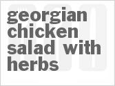 recipe for georgian chicken salad with herbs