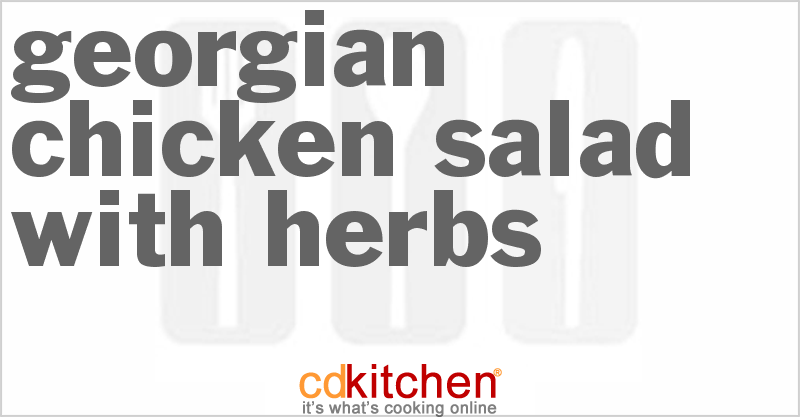 Georgian Chicken Salad With Herbs - CDKitchen.com