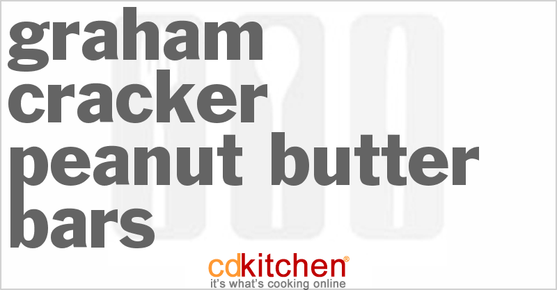 Graham Cracker Peanut Butter Bars - CDKitchen.com
