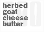 recipe for herbed goat cheese butter