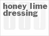 recipe for honey lime salad dressing