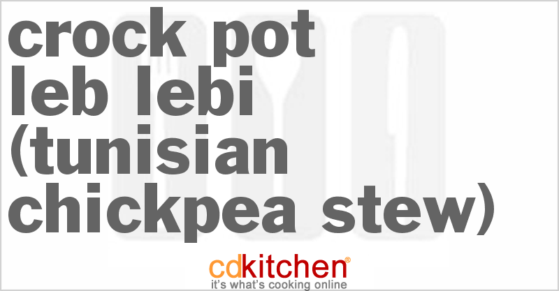 Leb Lebi (Tunisian Chickpea Stew) - CDKitchen.com