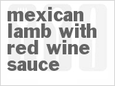 recipe for slow cooker mexican lamb with red wine sauce