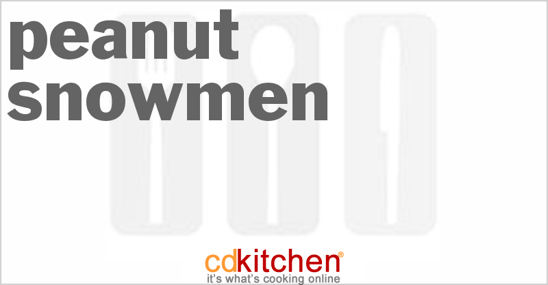 Peanut Snowmen - CDKitchen.com