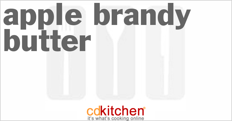 Apple Brandy Butter - CDKitchen.com