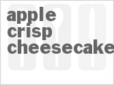 recipe for apple crisp cheesecake