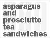 recipe for asparagus and prosciutto tea sandwiches