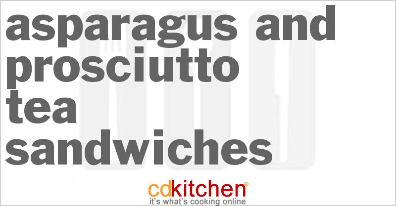 Asparagus and Prosciutto Tea Sandwiches - CDKitchen.com