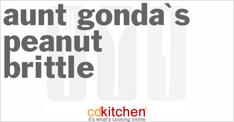 Aunt Gonda's Peanut Brittle - CDKitchen.com