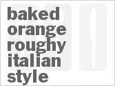 recipe for baked orange roughy italian-style