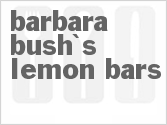 recipe for barbara bush's lemon bars