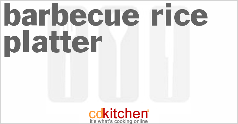 Barbecue Rice Platter - CDKitchen.com