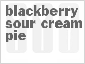 recipe for blackberry sour cream pie