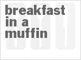 recipe for breakfast in a muffin
