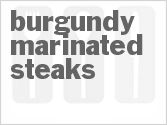 recipe for burgundy-marinated steaks
