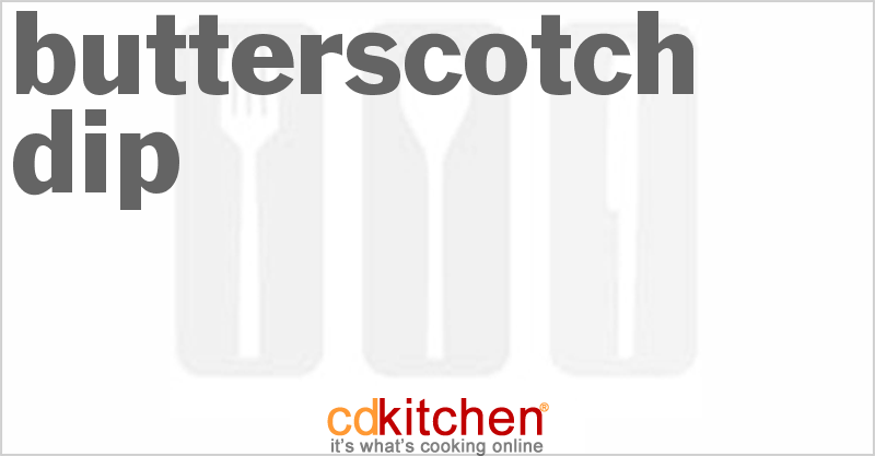 Butterscotch Dip - CDKitchen.com