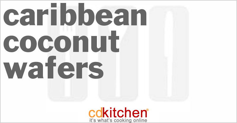 Caribbean Coconut Wafers - CDKitchen.com