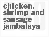 recipe for chicken, shrimp and sausage jambalaya