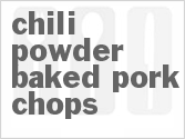 recipe for chili powder baked pork chops