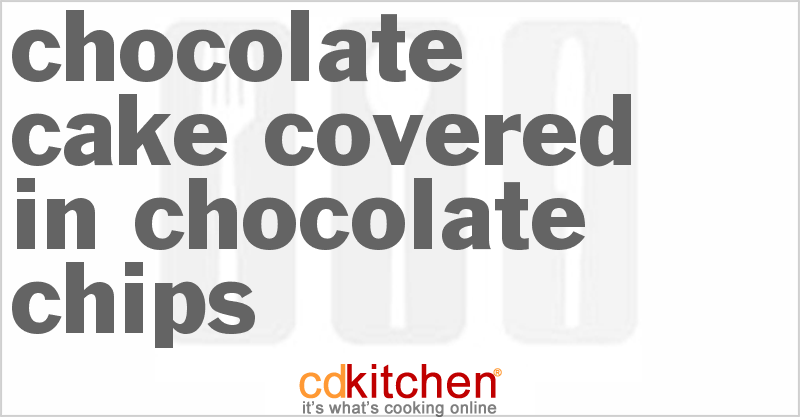 Chocolate Cake Covered in Chocolate Chips - CDKitchen.com