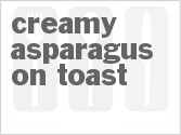 recipe for creamy asparagus on toast