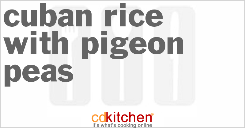 Cuban Rice With Pigeon Peas - CDKitchen.com