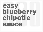 recipe for easy blueberry chipotle sauce