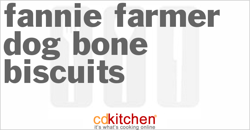 Fannie Farmer Dog Bone Biscuits - CDKitchen.com