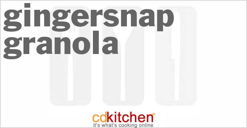Gingersnap Granola - CDKitchen.com