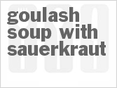 recipe for goulash soup with sauerkraut