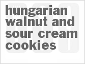 recipe for hungarian walnut and sour cream cookies