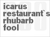 recipe for icarus restaurant's rhubarb fool