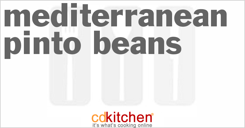 Mediterranean Pinto Beans - CDKitchen.com