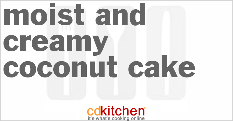Moist And Creamy Coconut Cake - CDKitchen.com