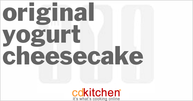 Original Yogurt Cheesecake - CDKitchen.com