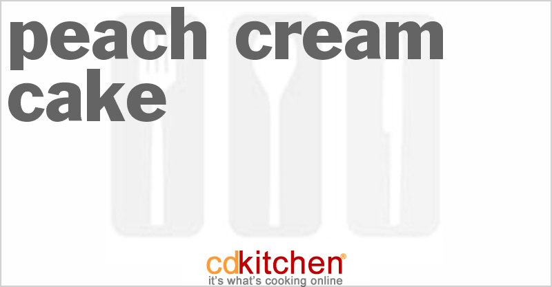 Peach Cream Cake - CDKitchen.com