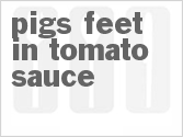 recipe for pigs feet in tomato sauce
