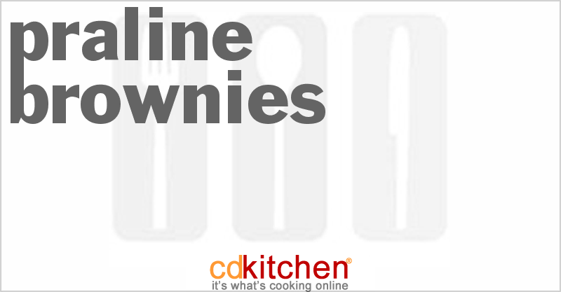 Praline Brownies - CDKitchen.com