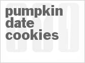 recipe for pumpkin-date cookies