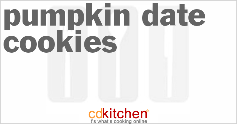 Pumpkin-Date Cookies - CDKitchen.com